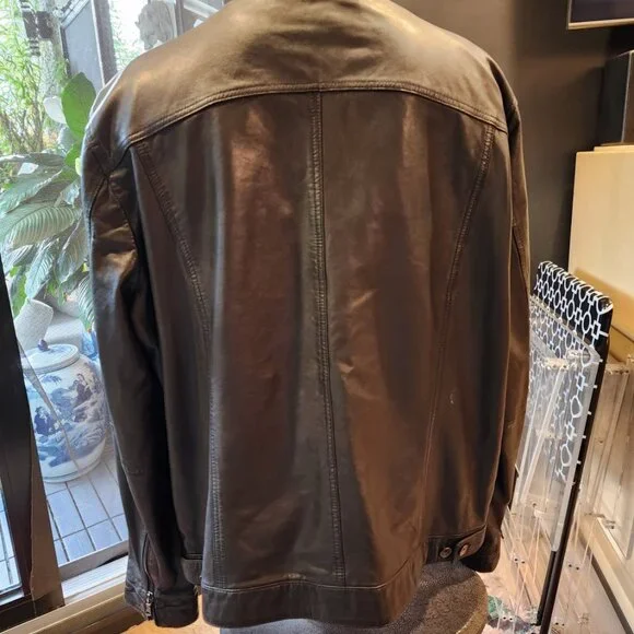 John Varvatos Black Calf Leather - Picture 6 of 7